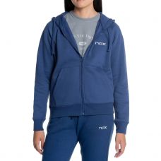 SUDADERA CAPUCHA NOX BASIC AZUL MARINO MUJER