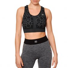 SUJETADOR DEPORTIVO HG SPORT CRACKED NEGRO