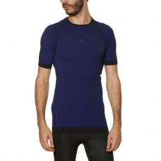 CAMISETA MANGA CORTA MICROPERF HG SPORT HGBLINK AZUL AMARILLO HG-8330 J