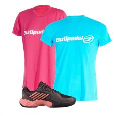 PACK KSWISS AERO COURT Y CAMISETAS BULLPADEL