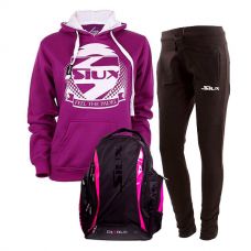 PACK SIUX MOCHILA DIABLO FUCSIA, SUDADERA SIUX Y PANTALON SIUX