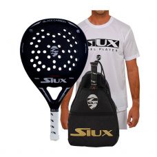 PACK SIUX BLACK CARBON MATE, BANDOLERA SIUX Y CAMISETA SIUX