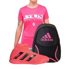 PACK ADIDAS STYCON TOKYO FX1825 MUJER, MOCHILA ADIDAS Y CAMISETA SIUX