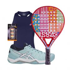 PACK AGATHA DOTS AND STRIPES Y ZAPATILLAS ASICS GEL CHALLENGER 11 CLAY