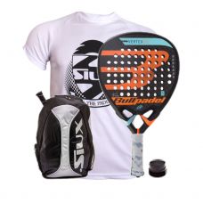 PACK BULLPADEL VERTEX 2 2018 Y MOCHILA SIUX PLATA