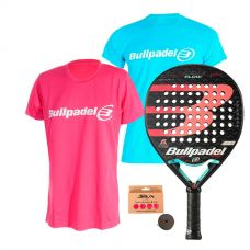 PACK BULLPADEL FLOW 2020 Y CAMISETAS BULLPADEL MUJER