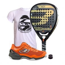 PACK BULLPADEL HACK Y ZAPATILLAS BULLPADEL HACK