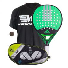 PACK ADIDAS REAL POWER CTRL 1.8 Y PALETERO EME ALUMINIUM