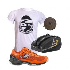 PACK ZAP BULLPADEL HACK KNIT NARANJA Y PALETERO BPP18012