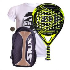 PACK DUNLOP FUSION SPORT XTREME Y MOCHILA SIUX TRAIL 2.0 GOLD