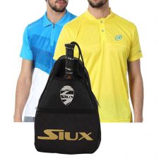 PACK 2 POLOS BULLPADEL Y BANDOLERA SIUX