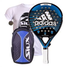PACK ADIDAS FASTER BLUE 1.9 Y MOCHILA SIUX AZUL