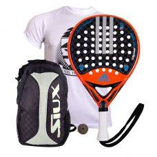 PACK ADIDAS ADIPOWER CTRL 1.7 Y MOCHILA SIUX TRAIL 2.0 PLATA