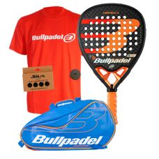 PACK BULLPADEL VERTEX 2 CON PALETERO BPP-18003 AZUL