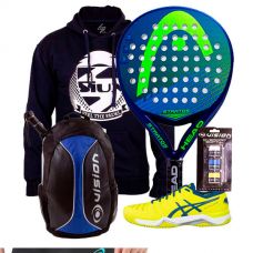 PACK HEAD STRATOS, MOCHILA VISION Y ZAPATILLAS ASICS