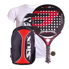 PACK BULLPADEL K3 AVANTLINE LTD Y MOCHILA SIUX TRAIL 2.0 ROJO