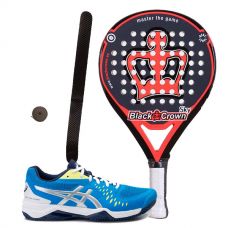 PACK BLACK CROWN SKY Y ASICS GEL CHALLENGER 12 CLAY