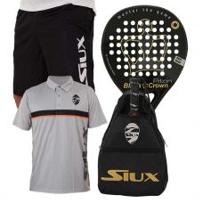 PACK BLACK CROWN PITON, BANDOLERA SIUX, POLO SIUX CHAMPION Y PANTALON SIUX ULTIMATE