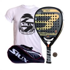 PACK BULLPADEL HACK Y PALETERO SIUX MASTERCOMBI ROJO