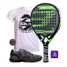 PACK BULLPADEL VERTEX CONTROL 2018 Y ZAPATILLAS WILSON