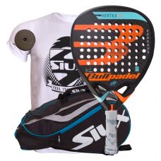 PACK BULLPADEL VERTEX 2 2018 Y PALETERO SIUX AZUL