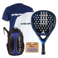 PACK ADIDAS PRO CARBON ATTK 1.9 Y MOCHILA VISION AZUL