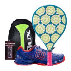 PACK JUNIOR AGATHA CANDY Y ZAPATILLAS WILSON KAOS COMP JUNIOR