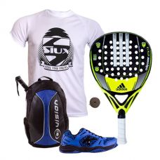 PACK ADIDAS ADIPOWER ATTK 1.8 Y ZAPATILLAS KELME K-SPIKE AZUL