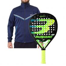 PACK BULLPADEL HACK 20 Y SOFTSHELL SIUX FUSION AZUL