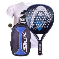 PACK HEAD GRAPHENE CONTROL LTD AZUL Y MOCHILA SIUX