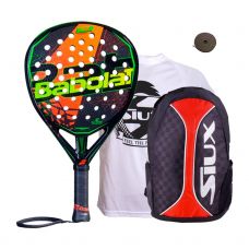 PACK BABOLAT VIPER CARBON Y MOCHILA SIUX TRAIL 2.0 ROJA