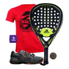 PACK ADIDAS ADIPOWER ATTK Y ZAPATILLAS WILSON