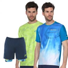 PACK 2 CAMISETAS BULLPADEL Y PANTAL�N CORTO ASTURI AZUL MARINO