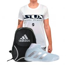 PACK ADIDAS STYCON W MUJER Y MOCHILA ADIDAS GRIS