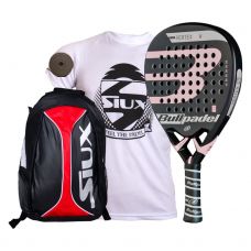 PACK BULLPADEL VERTEX 2 WOMAN Y MOCHILA SIUX TRAIL ROJA
