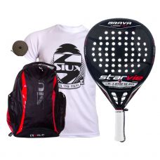 PACK STAR VIE BRAVA CARBON SOFT ALUMINUM LTD Y MOCHILA SIUX DIABLO ROJA