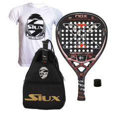 PACK NOX NERBO WORLD PADEL TOUR OFFICIAL RACKET 2021 Y BANDOLERA SIUX