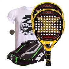 PACK 2 PALAS NOX MAGMA Y PALETERO SIUX MASTERCOMBI VERDE