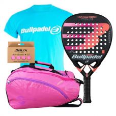 PACK MUJER BULLPADEL VERTEX 2 Y PALETERO SOFTEE