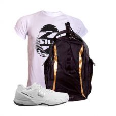 PACK WILSON RUSH PRO 2.5 BLANCO Y MOCHILA SIUX DIABLO