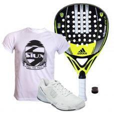 PACK ADIDAS ADIPOWER ATTK 1.8 Y ZAPATILLAS WILSON