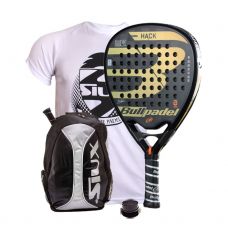 PACK BULLPADEL HACK 2018 Y MOCHILA SIUX GRIS