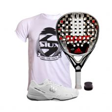 PACK ADIDAS ADIPOWER ATTK SOFT 1.8 Y ZAPATILLAS WILSON RUSH