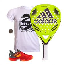 PACK ADIDAS NITROCHARGE ATTK Y ZAPATILLAS BULLPADEL BEWER