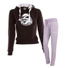 EQUIPACIN SIUX MUJER SUDADERA BELICE NEGRO Y PANTALN BANDIT GRIS