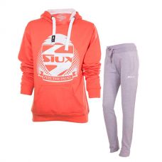 EQUIPACIN SIUX MUJER SUDADERA BELICE CORAL Y PANTALN BANDIT GRIS