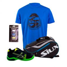 PACK SOFTEE PADEL WINNER Y PALETERO SIUX MASTERCOMBI AZUL