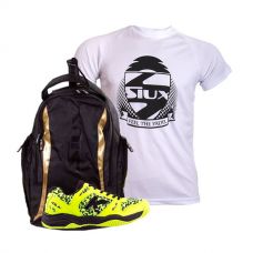 PACK ZAP KELME K SPIKE LIMA Y MOCHILA SIUX DIABLO DORADA