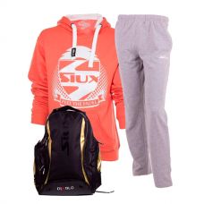 PACK SIUX MOCHILA DIABLO DORADA, PANTALON Y SUDADERA SIUX