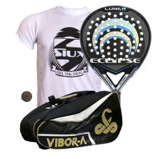 PACK ECLYPSE LUNAR CARBON Y PALETERO VIBORA MAMBA